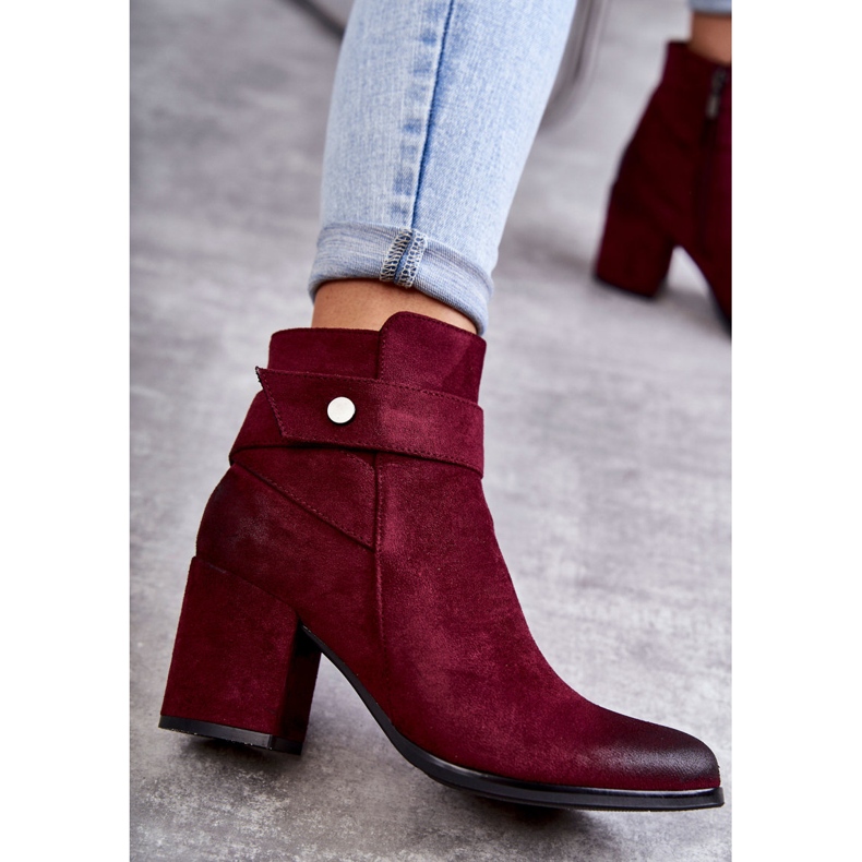 PL4 Bottines en daim pour femme La.Fi 260041WI-SU Rouge multicolore 2