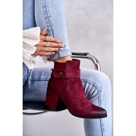 PL4 Bottines en daim pour femme La.Fi 260041WI-SU Rouge multicolore 3