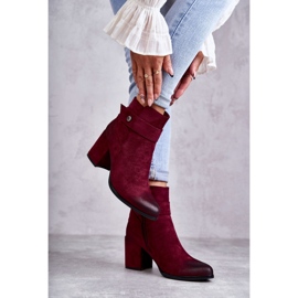 PL4 Bottines en daim pour femme La.Fi 260041WI-SU Rouge multicolore 5
