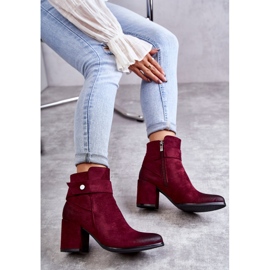 PL4 Bottines en daim pour femme La.Fi 260041WI-SU Rouge multicolore 7