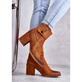 PL4 Bottines en Daim pour Femme La.Fi 260041C-SU Camel brun 4