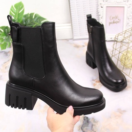 Bottes noires pour femmes Jodhpur bottes, isolées noires Filippo PAW375 le noir 1
