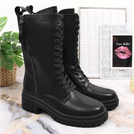 Bottes en cuir à faible isolation Artiker noires le noir 3