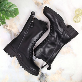 Bottes en cuir à faible isolation Artiker noires le noir 4