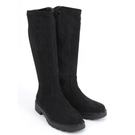 Bottes cavalières femme Carina Negro noir 1