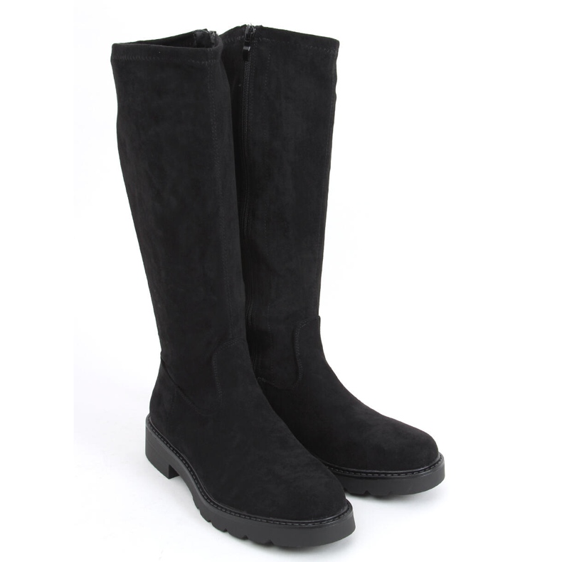 Bottes cavalières femme Carina Negro noir 1