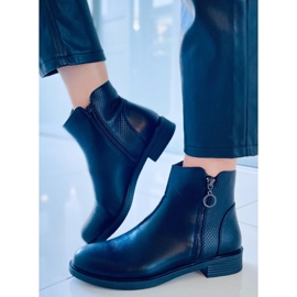 Niamh Bottes plates pour femmes noires le noir 5