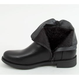 Niamh Bottes plates pour femmes noires le noir 4
