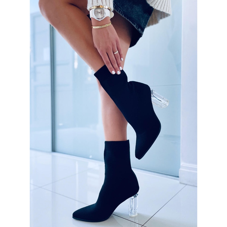 Bottines à talons hauts Carolyn Black le noir 2