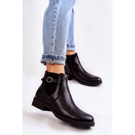 PJ1 Bottes chaudes pour femmes Jodhpur Noir Janette 1