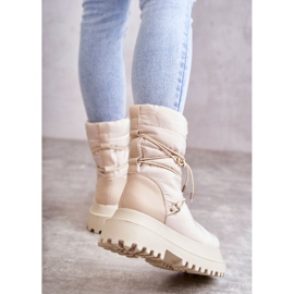 FS1 Bottes De Neige Pour Femme Sur La Plateforme Lilou Beige 2