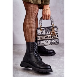 PJ1 Bottes En Cuir À Clous Noir Palmira 1