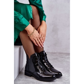 S.Barski Bottines Laquées Classiques Bottines Jodhpur Femme Bello le noir 4