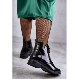 S.Barski Bottines Laquées Classiques Bottines Jodhpur Femme Bello le noir 6