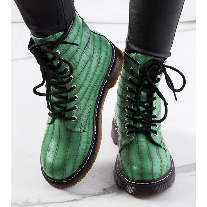 Bottes pour femmes vertes par Norte 1