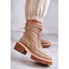 Bottes Chaudes Tendance Femme Beige Gerda 1