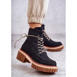 Bottes chaudes à la mode pour femmes noires Gerda 1