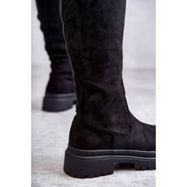 PE1 Bottes mi-bas chaudes noires pour femmes Helma le noir 3