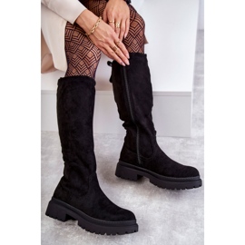 PE1 Bottes mi-bas chaudes noires pour femmes Helma le noir 5