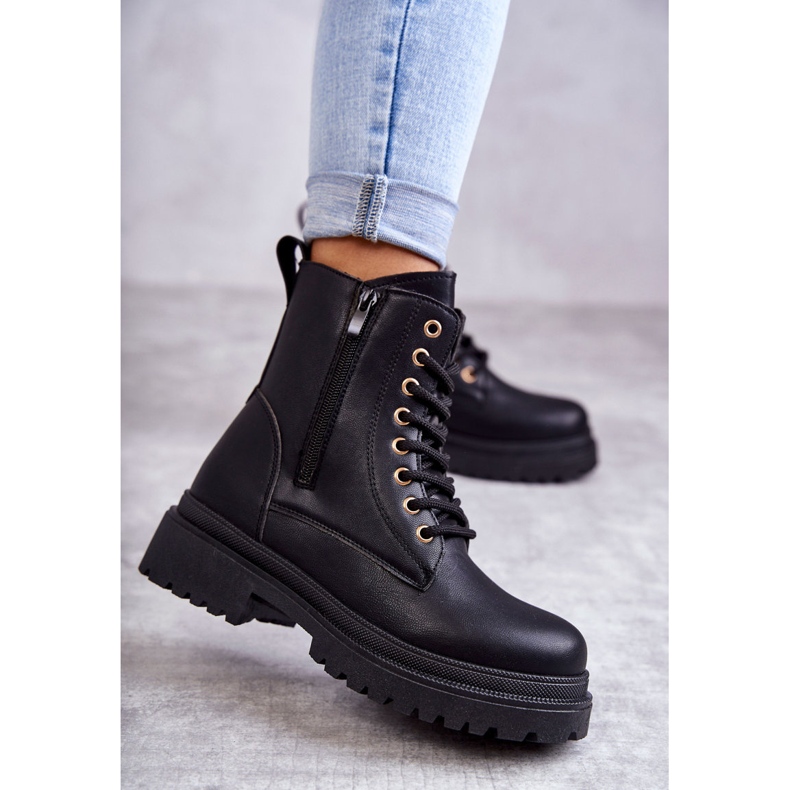 Bottes Chaudes En Cuir Pour Femme Noir Dorchen 2