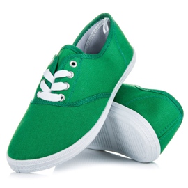 Baskets à lacets New Age vert 1