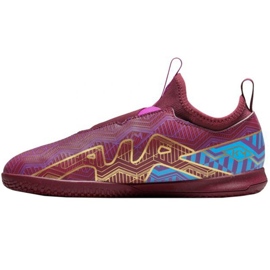 Nike Zoom Mercurial Vapor 15 Club Km Ic Jr DV0738 694 chaussures de football rouge roses et violets 1