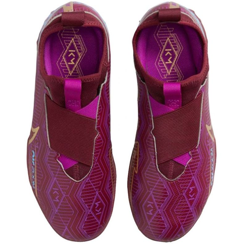 Nike Zoom Mercurial Vapor 15 Academy Km Tf Jr DV0737 694 chaussures de football rouge 1