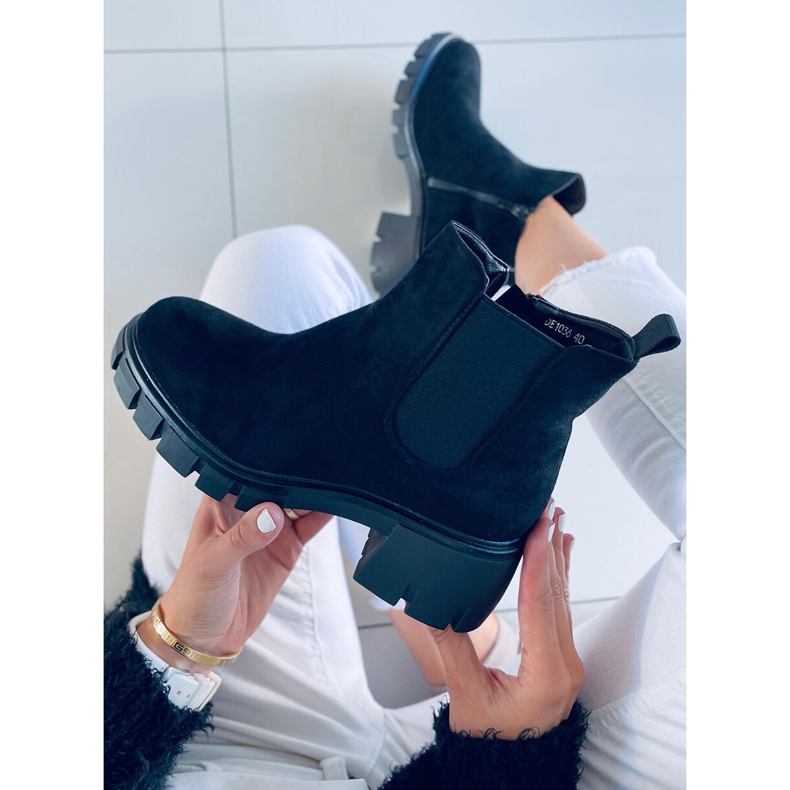 Bottines Chelsea femme Aime Noir le noir 2