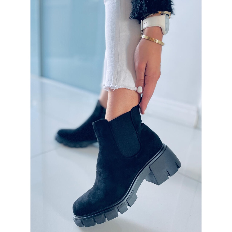 Bottines Chelsea femme Aime Noir le noir 1