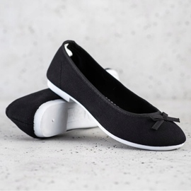 New Age Ballerines De Sport Avec Un Noeud noir 1