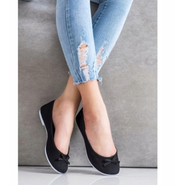 New Age Ballerines De Sport Avec Un Noeud noir 2