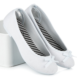 New Age Ballerines sportives à nœud blanche 2