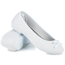 New Age Ballerines sportives à nœud blanc 1