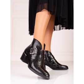 Vinceza Bottes pour femmes sur un poteau bas Shelovet avec une boucle le noir 1 Vinceza Bottes pour femmes sur un poteau bas Shelovet avec une boucle le noir 1