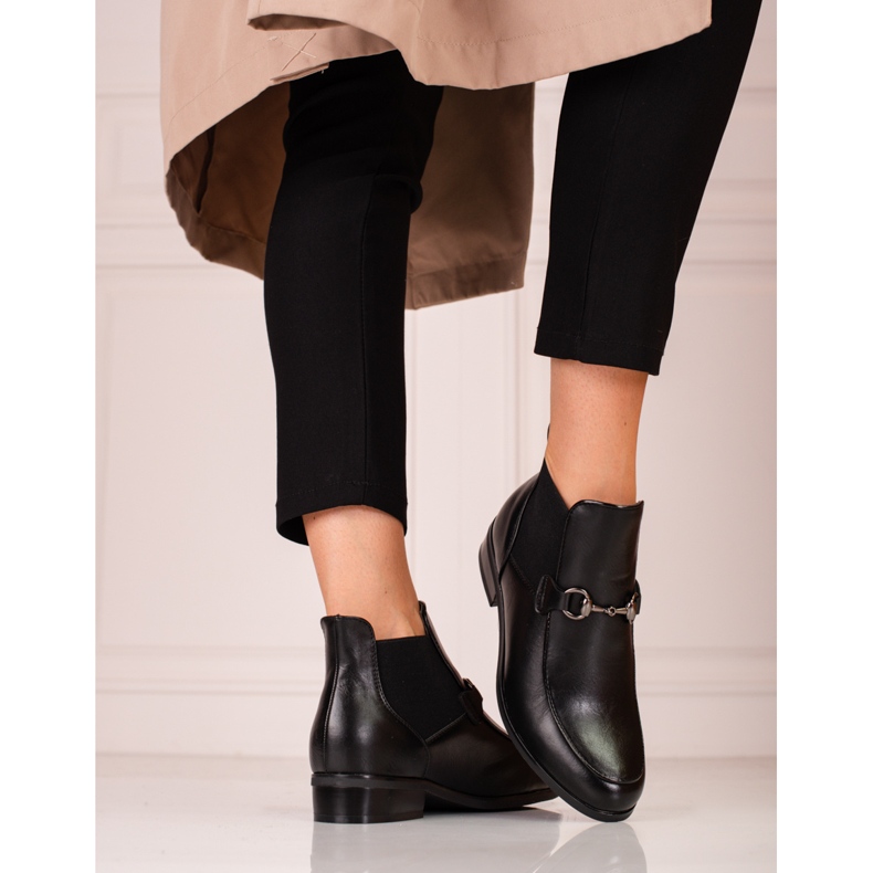 Bottines femme talon Jodhpur Vinceza le noir 1 Bottines femme talon Jodhpur Vinceza le noir 1