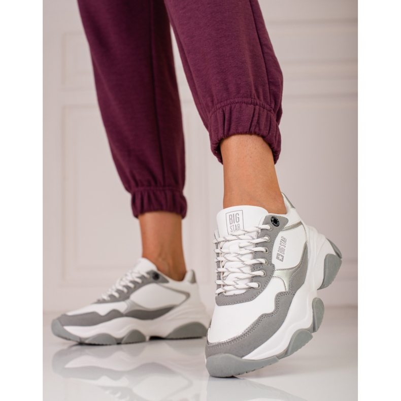 Baskets Big Star pour femmes KK274384 blanche 1