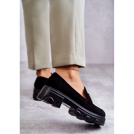 Vinceza Chaussures en daim pour femmes sur la plate-forme Janne noire le noir 3