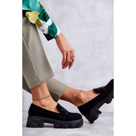 Vinceza Chaussures en daim pour femmes sur la plate-forme Janne noire le noir 6