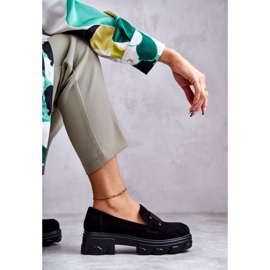 Vinceza Chaussures en daim pour femmes sur la plate-forme Janne noire le noir 8