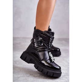 PM1 Bottes de neige chaudes noires pour femmes avec fermeture éclair Marit le noir 2