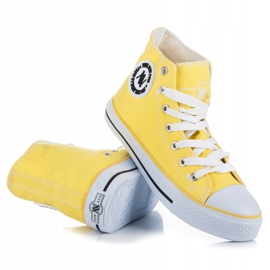 New Age Baskets montantes nouées jaune 4