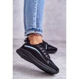 Chaussures De Sport À La Mode Pour Femmes Baskets Noir Ida 1