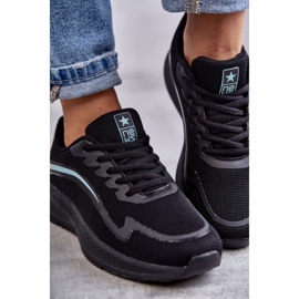 Chaussures De Sport À La Mode Pour Femmes Baskets Noir Ida 2