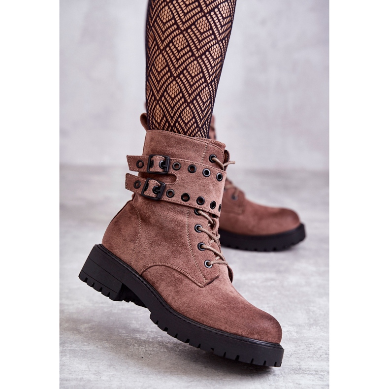 Bottes Chaudes En Daim Pour Femme Marron Clair Argent brun 1