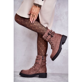 Bottes Chaudes En Daim Pour Femme Marron Clair Argent brun 2