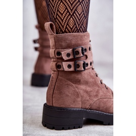 Bottes Chaudes En Daim Pour Femme Marron Clair Argent brun 3