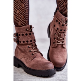 Bottes Chaudes En Daim Pour Femme Marron Clair Argent brun 4
