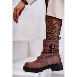 Bottes Chaudes En Daim Pour Femme Marron Clair Argent brun 5