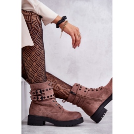 Bottes Chaudes En Daim Pour Femme Marron Clair Argent brun 7