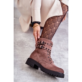 Bottes Chaudes En Daim Pour Femme Marron Clair Argent brun 8